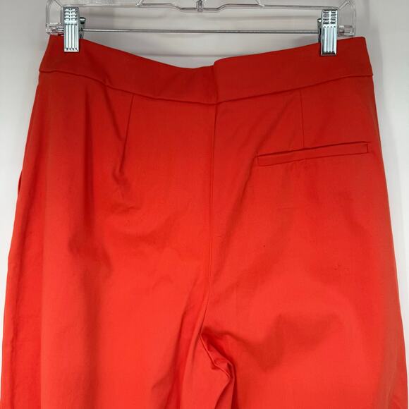 Women's Orange Straight Leg Pants - Picture 4 of 9